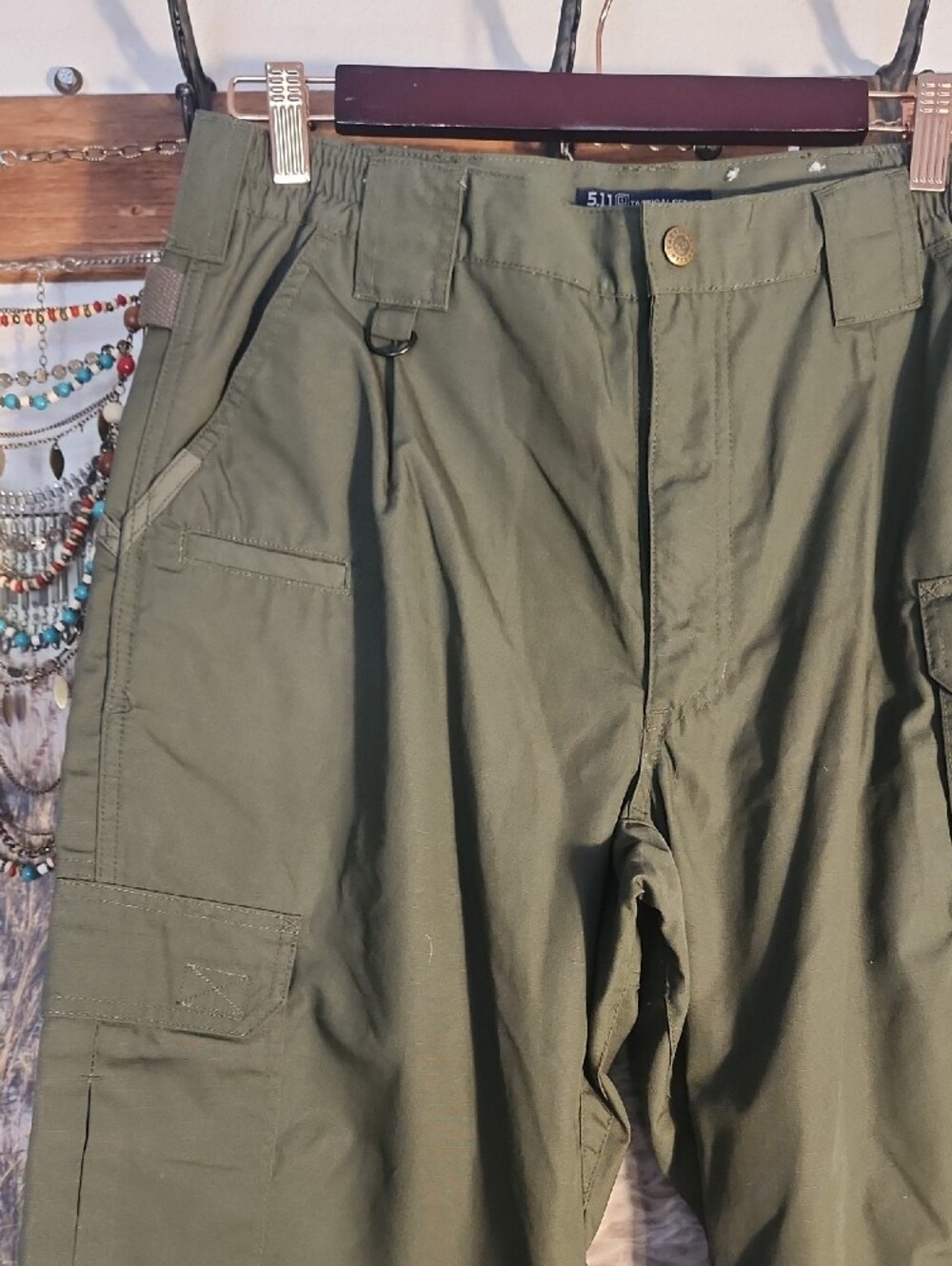 5.11 Tactical Olive Cargo Pants - Picture 2 of 8
